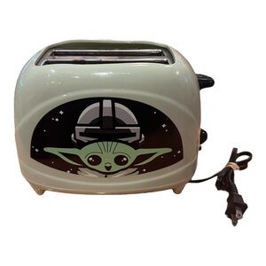 Green Toaster with Baby Yoda Design